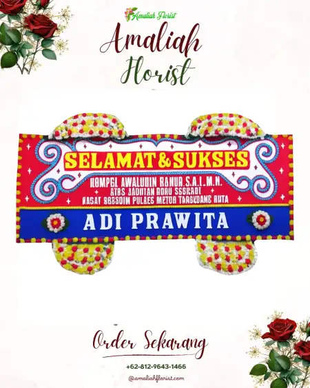 Papan Bunga Ucapan Selamat Waung